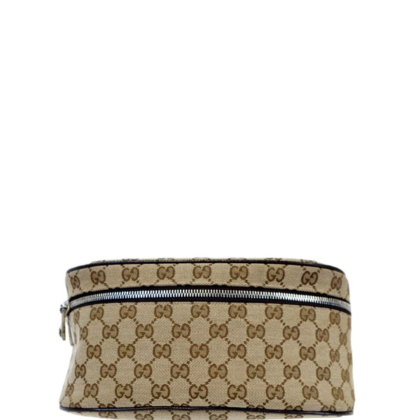 Gucci Waist Pouch GG Canvas Belt Bag in Beige Color - Front