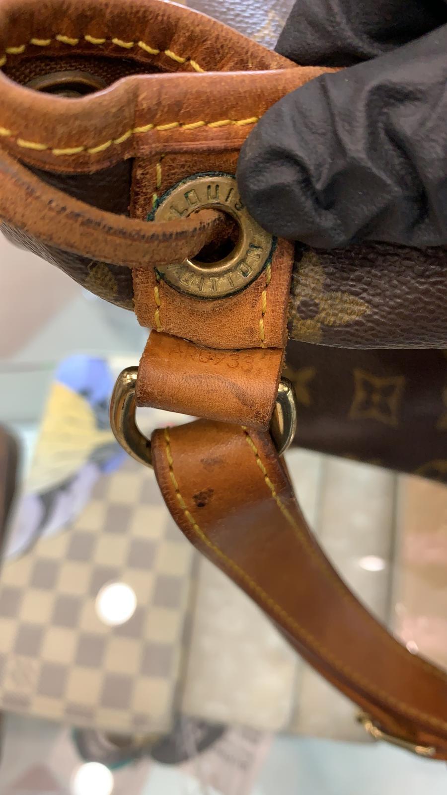 Noé cloth handbag Louis Vuitton Brown in Cloth - 36963343