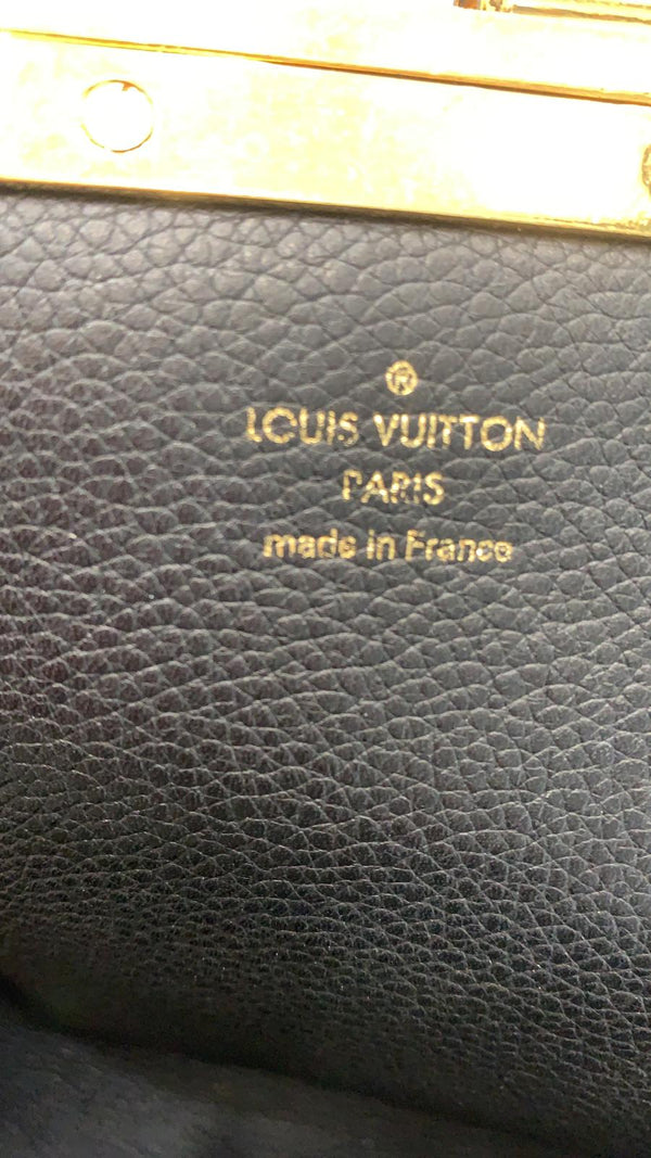 LOUIS VUITTON Olympe Monogram Canvas Satchel Shoulder Bag Black