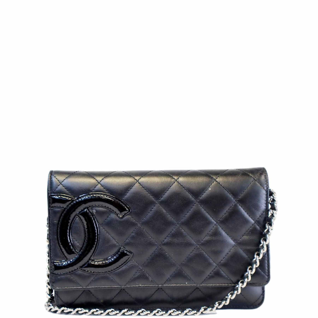 CHANEL Black Quilted Leather Cambon Ligne WOC Clutch Bag - A World Of Goods  For You, LLC