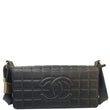 CHANEL CC Chocolate Bar Flap Bag Black