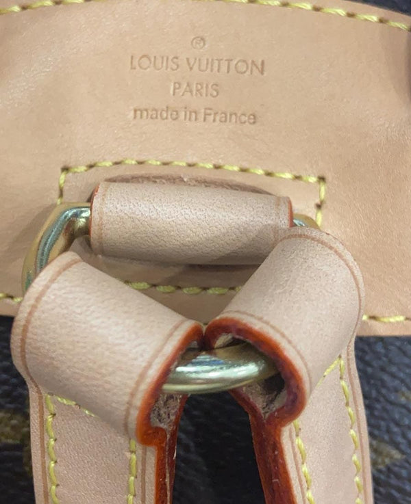 LOUIS VUITTON Mini Montsouris Monogram Canvas Backpack Bag Brown