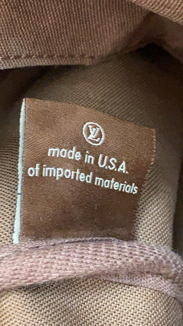 LOUIS VUITTON Keepall 50 Bandouliere Monogram Canvas Travel Bag Brown