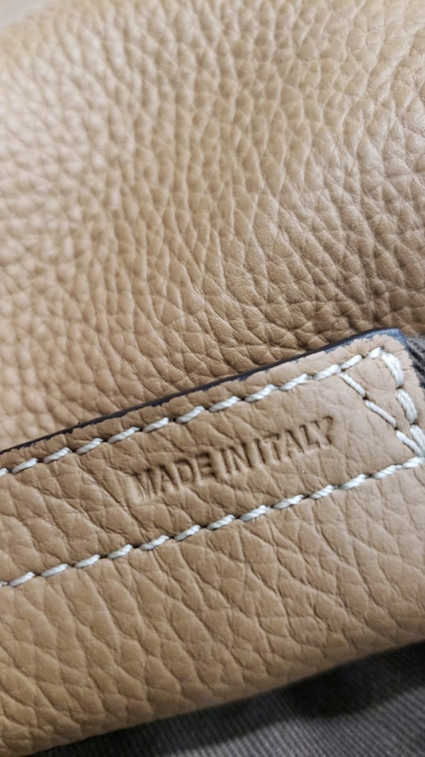 CHLOE Marcie Medium Pebbled Leather Crossbody Bag Brown