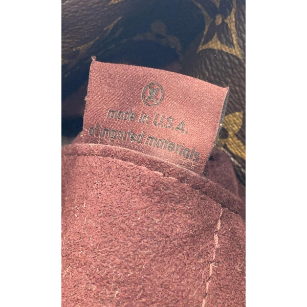 LOUIS VUITTON Montaigne GM Monogram Canvas Shoulder Bag Brown