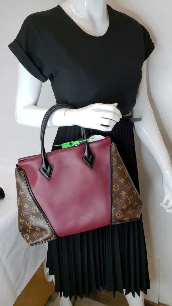 Louis Vuitton W PM Monogram Canvas Tote Bag Burgundy - women handbag