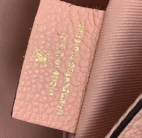 LOUIS VUITTON Blanche BB Empreinte Leather Shoulder Bag Rose Poudre