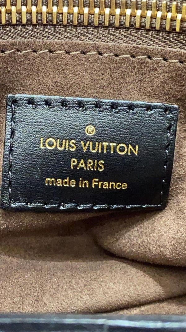 Louis Vuitton W PM Monogram Canvas Tote Bag Burgundy- made in France