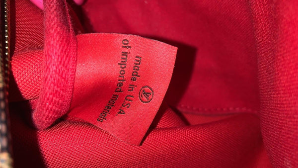 Louis Vuitton Speedy 25 Damier Ebene Satchel Bag made in USA