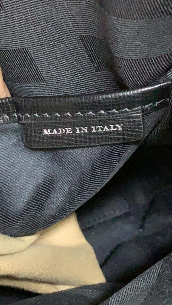 BURBERRY Large London Business Briefcase Messenger Bag Black