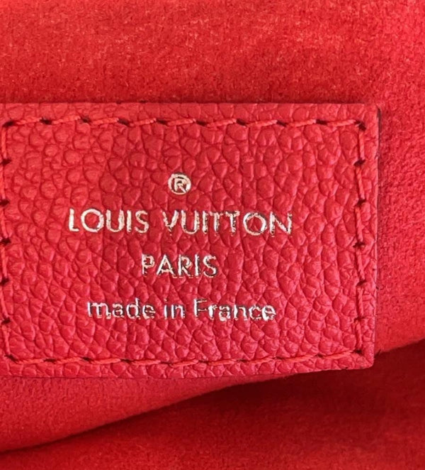 LOUIS VUITTON Twice Monogram Empreinte Leather Crossbody Bag Dahlia