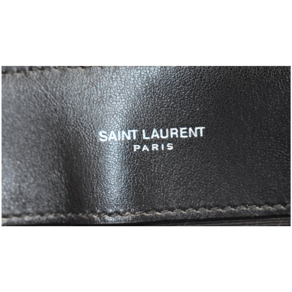 YVES SAINT LAURENT Large Loulou Calfskin Matelasse Chain Shoulder Bag Black