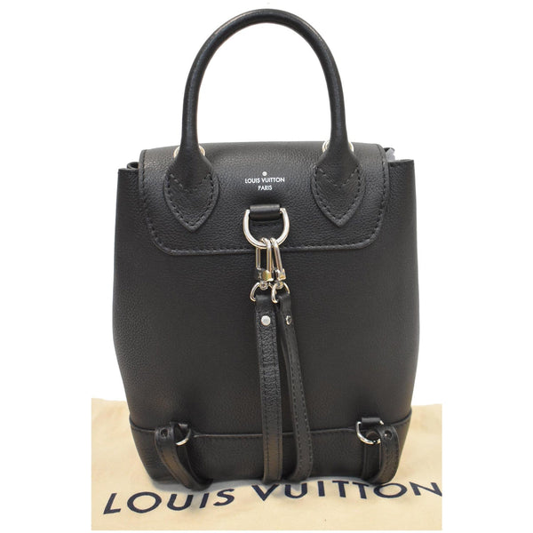 LOUIS VUITTON Lockme Calfskin Leather Backpack Bag Black