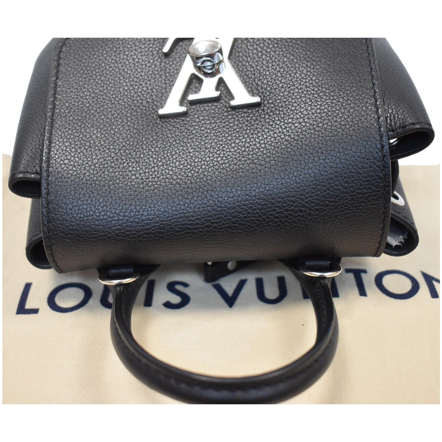 Lockme leather backpack Louis Vuitton Black in Leather - 26519796