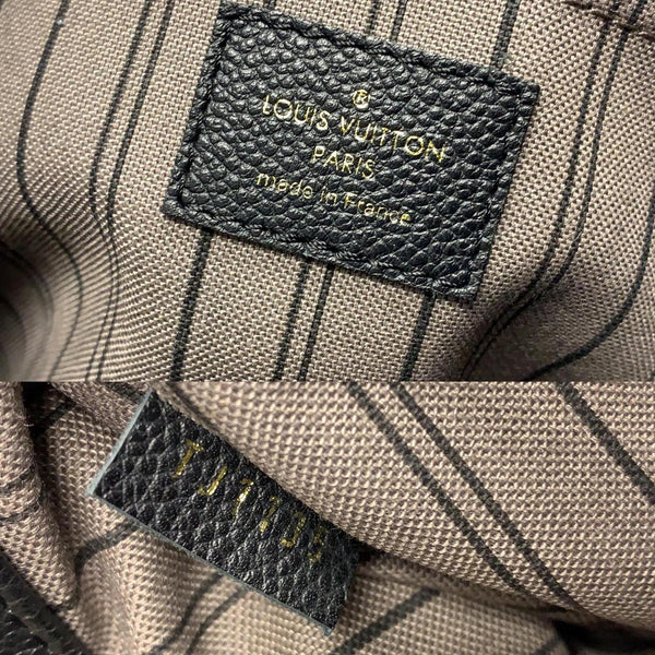 LOUIS VUITTON Montaigne GM Empreinte Leather Shoulder Bag Black-US