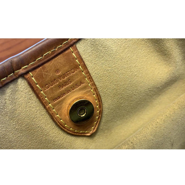 LOUIS VUITTON Galliera PM Monogram Canvas Shoulder Handbag Brown