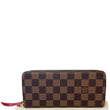 LOUIS VUITTON Clemence Damier Ebene Wallet Brown