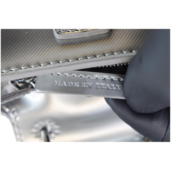 BURBERRY Trench Patent Leather Charm Coin Purse Bag Black/Silver - Final Sale