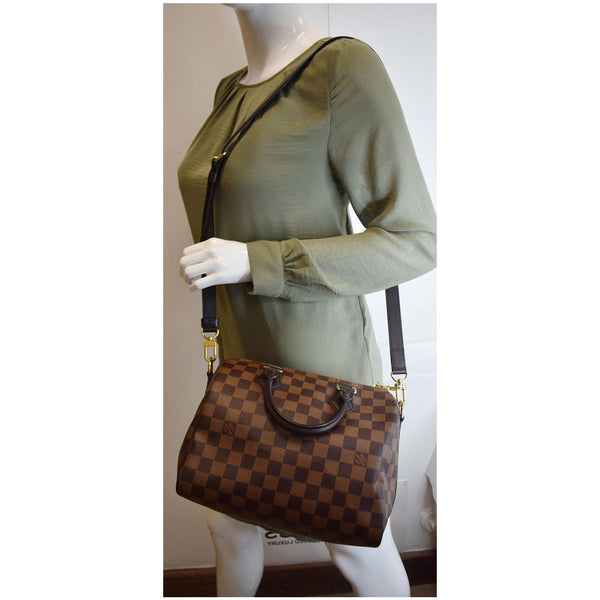 Louis Vuitton Speedy 25 Bandouliere Damier Ebene Bag - women shoulder bag