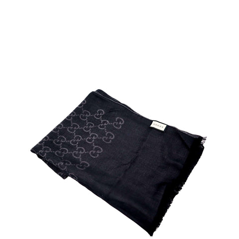 GUCCI GG Printed Scarf Black