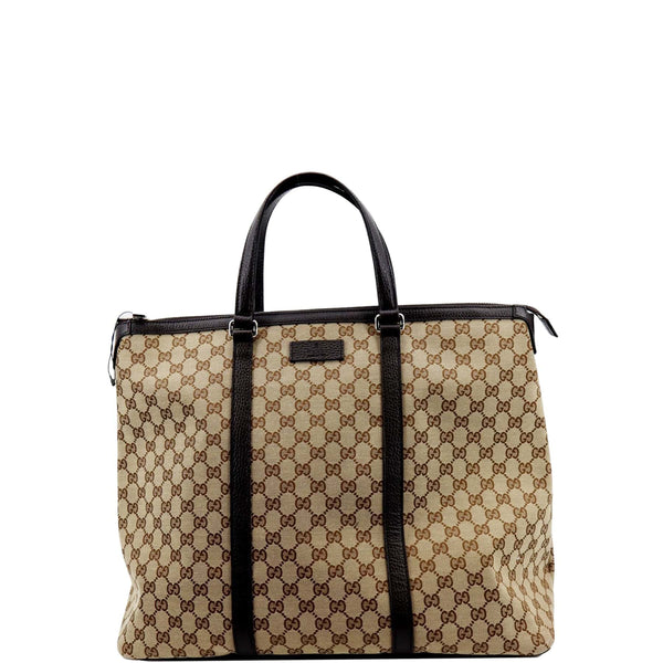 GUCCI GG Canvas Tote Travel Bag Beige 449170 - Sold