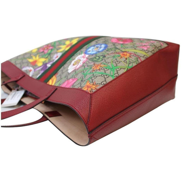 Gucci Ophidia GG Flora Medium Tote Bag For Women - side focused