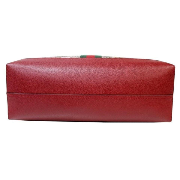 Gucci Ophidia GG Flora Medium Tote Bag For Women - flat long bottom