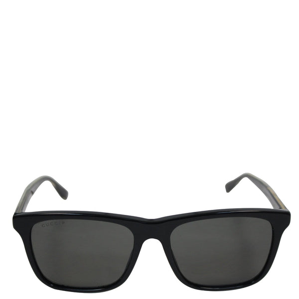 GUCCI Web Rectangle Sunglasses GG0381S Black
