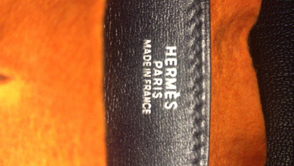 HERMES Birkin 30cm Smooth Calf Leather Silver Hardware Bag Navy Blue