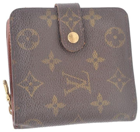 Louis Vuitton Monogram Compact Zip Purse Wallet