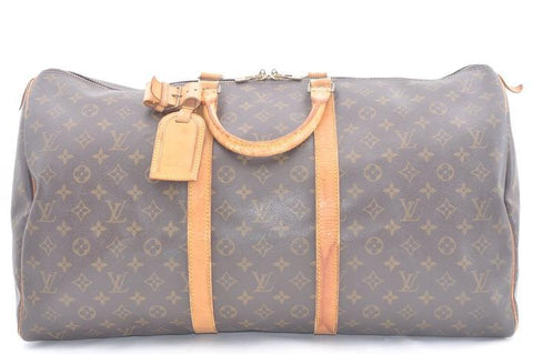 Louis Vuitton Monogram Keepall 55 Boston Bag