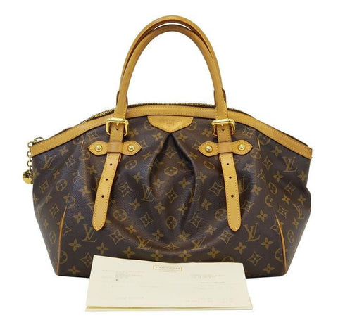 LOUIS VUITTON Monogram Tivoli GM Brown Tote Shoulder Bag