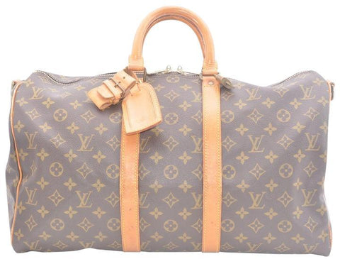 Louis Vuitton Monogram Keepall Bandouliere 45 Boston Bag