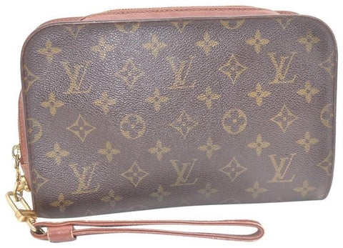Louis Vuitton Orsay Hand Brown Monogram Canvas Clutch