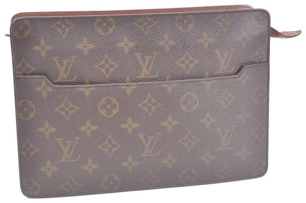 Louis Vuitton Monogram Pochette Homme Clutch Hand Bag