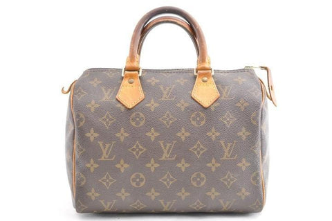 Louis Vuitton Speedy Monogram 25 Hand Brown Canvas