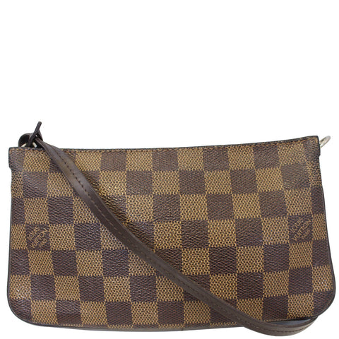 LOUIS VUITTON Damier Ebene Navona Pouch Handbag