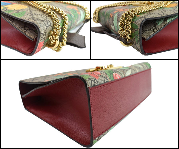 Gucci Tian Padlock GG Supreme Leather Shoulder Bag Beige 409486 - 20% OFF