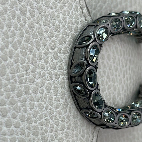 GUCCI Dionysus Mini Leather Chain Shoulder Bag Off White 401231