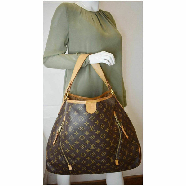 LOUIS VUITTON Delightful GM Monogram Canvas Shoulder Bag Brown