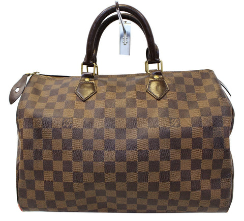 LOUIS VUITTON Damier Ebene Speedy 30 Satchel Bag