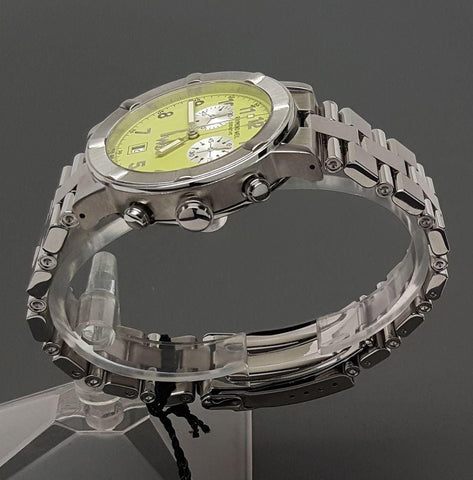 Authentic NEW Raymond Weil W1 Parsifal Chronograph 6800 Lime Dial 35mm