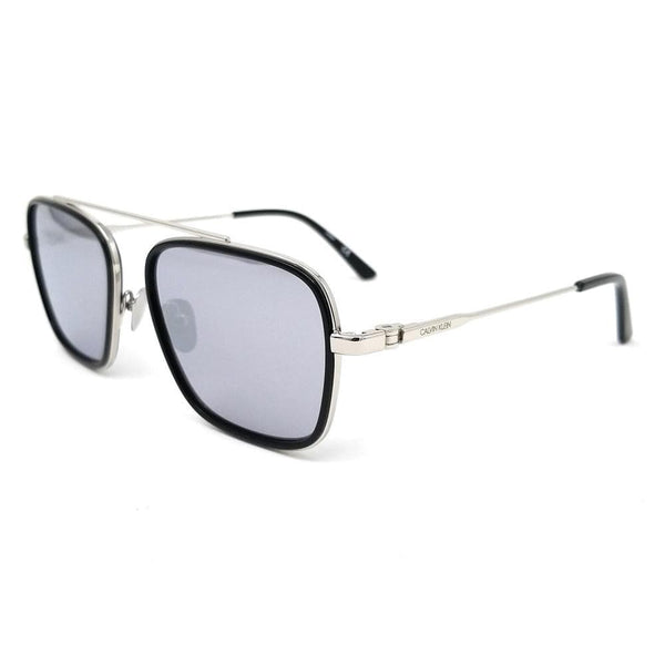 CALVIN KLEIN CK18102S 001 Square Men Black Sunglasses Grey Lens