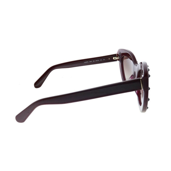 KATE SPADE LUANN/S S1K 50 Burgundy Sunglasses Gold Mirrored Gradient Lens
