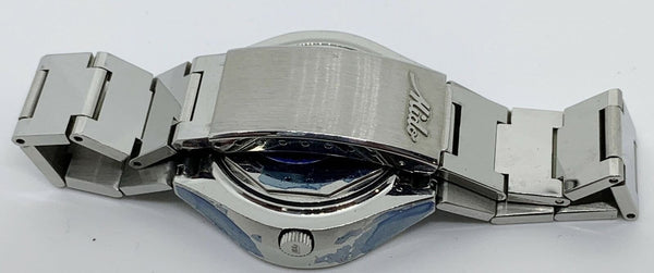 MIDO Commander 1980 Day Date Men's Stainless Steel Watch Light Blue Dial 41MM