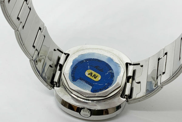 MIDO Commander 1970 Day Date Men's Stainless Steel Watch Blue Dial 41MM