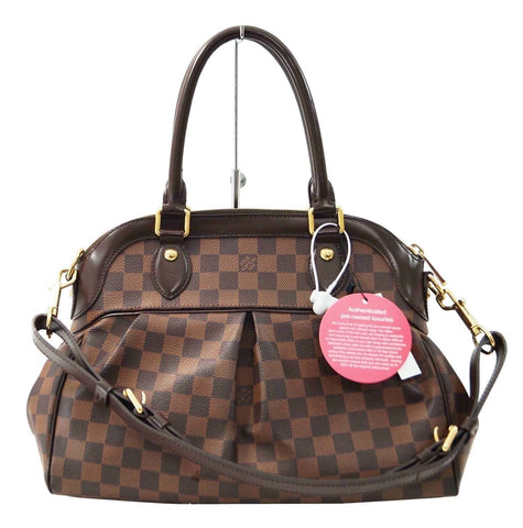 LOUIS VUITTON Trevi PM Damier Ebene 2way Shoulder Handbag
