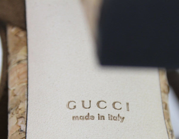 Gucci Sandals Women Brown Suede Jacquelyne Gold Studs - gucci discount