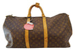 LOUIS VUITTON Monogram Keepall 55 Bandouliere Travel Bag