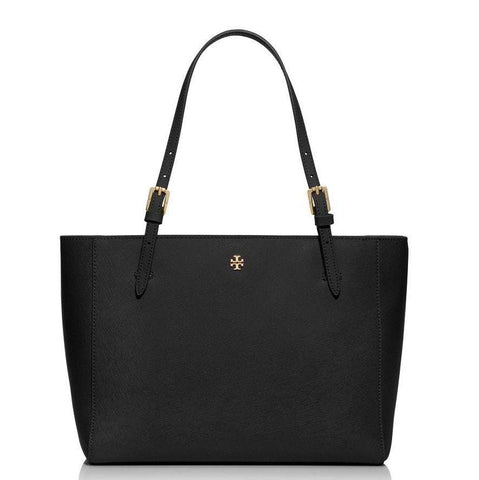 TORY BURCH York Black Leather Tote Small Bag